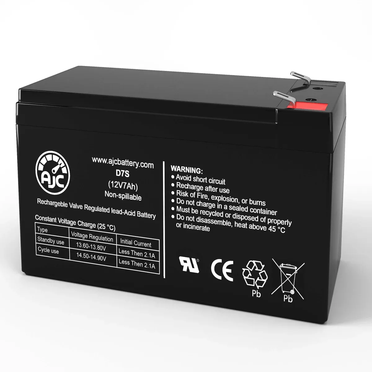 ajc-battery-compatible-with-cyberpower-rb1270x4a-12v-7ah-ups-battery AJC Battery Compatible with CyberPower RB1270X4A 12V 7Ah UPS Battery